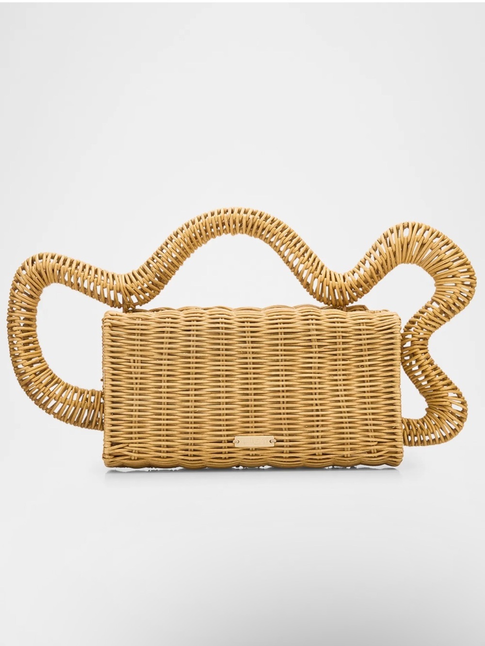 Cult Gaia Elsa Rattan Straw Bag NIB